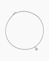 Starburst Teen Necklace in Sterling Silver with Center Diamond, 8mm